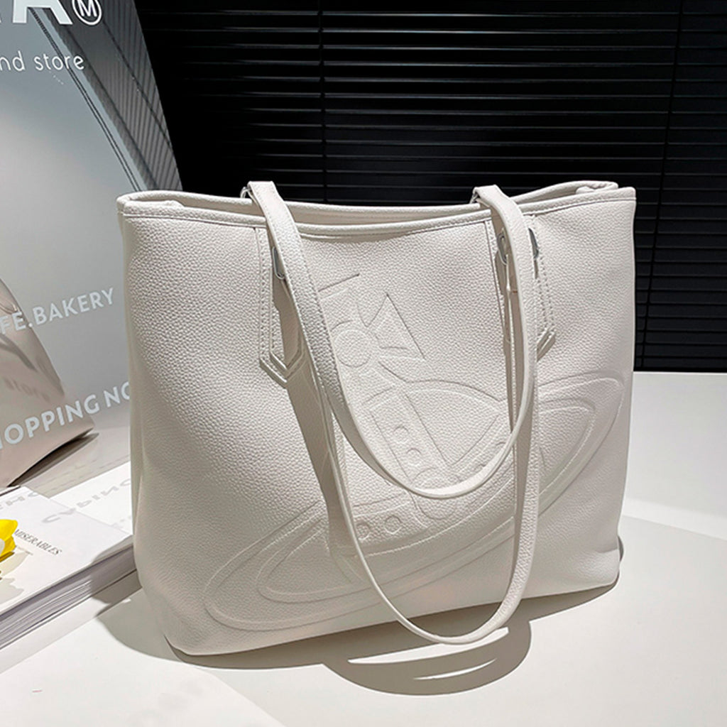 Bolso de hombro con logo estampado