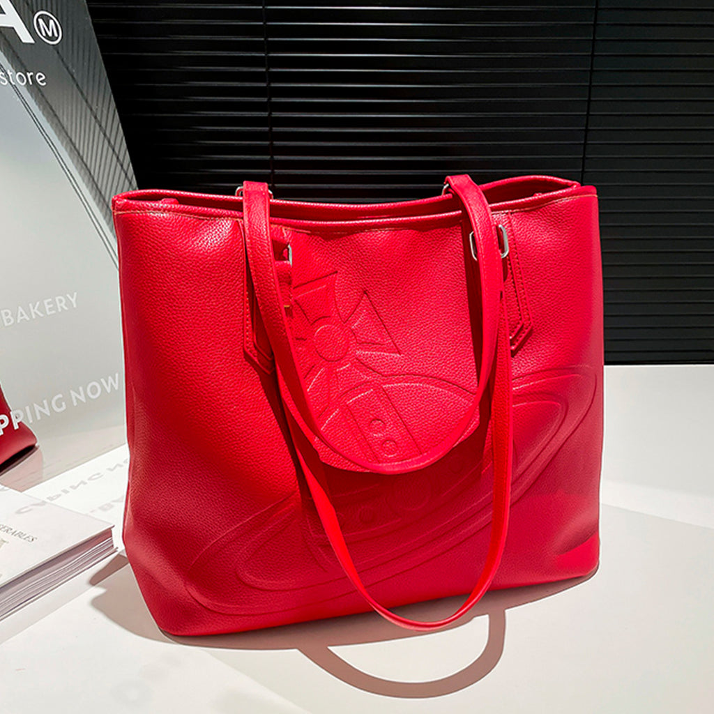 Bolso de hombro con logo estampado