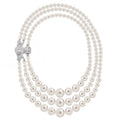 Collar de Perlas con Triple Hilera